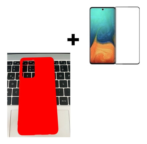 Carcasa Funda De Color Silicona Para Samsung A52 A52s + Mica