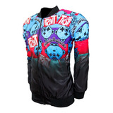 Chamarra Bomber Jacket Hombre Negro Twist Bear