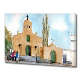 Cuadro 30x45cm Paisaje Salta Cachi Iglesia Antigua Norte Arg