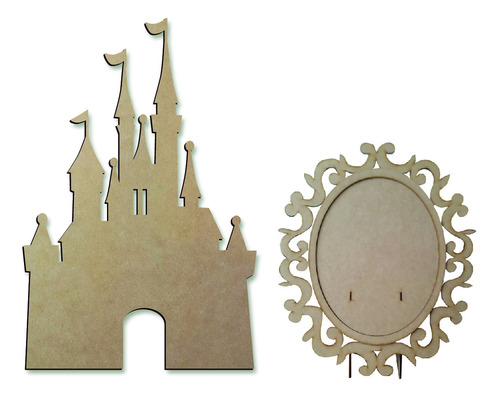 Castillo Disney 90 Cm Espejo 60 Cm Mdf 3 Mm Candy Bar Fiesta