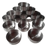Set 10 Moldes Tartaletas Coctel 5cm En Aluminio Desmontable