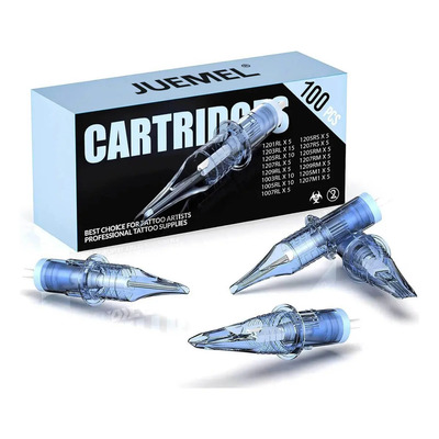 Kit Juemel Cartucho De Tatuaje Agujas Profesional Rl Rm Rs M1 Mix 100pz Para Tatuar Maquina Rotativa | Envío gratis