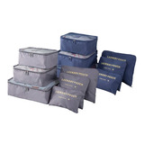 Combo 2 Sets Organizador Valija Viaje Impermeable Ropa Baño