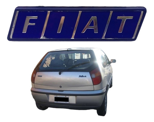 Emblema Maleta Fiat Palio (maleta) (azul) 71-27652 Foto 2