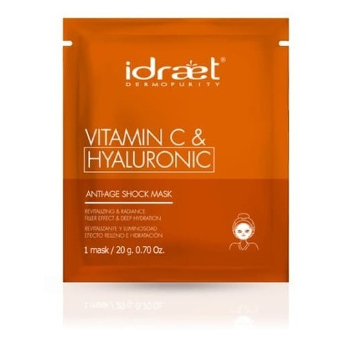 Mascarilla Vit. C Anti Age Shock Mask Iluminadora Idraet 