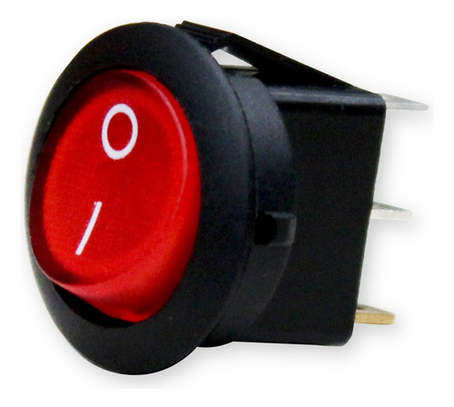 Switch Boton On-off Negro Rojo Universal Ds
