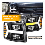 For 07-13 Silverado Alpharex Pro Sequential Led Drl Jetb Aag