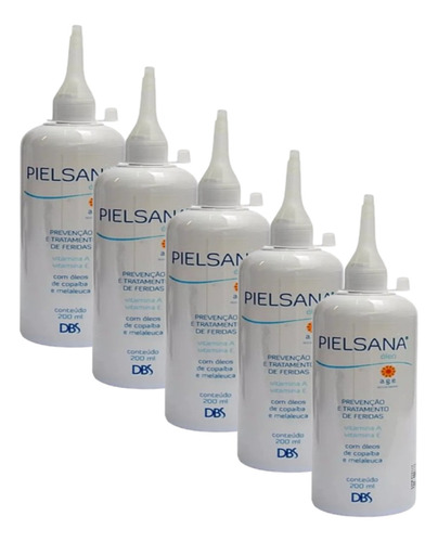 Kit5 - Pielsana Óleo Age Cicatrizante C/ Copaíba - 5x200ml