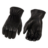 Milwaukee Leather Mg7595 Guantes Negros De Piel De Venado Si