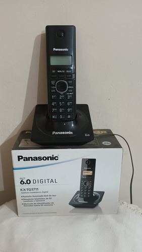 Teléfono Panasonic Kx-tg1711 Inalámbrico - Color Negro