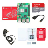 Kit Completo Raspberry Pi 5 4gb Gabinete Oficial 256gb Fan