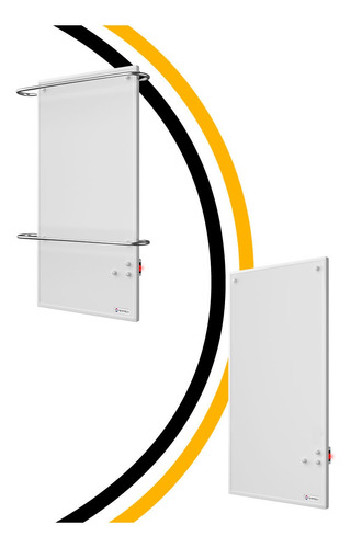 Combo Panel Calefactor 250w C/ Toallero Doble + Panel 250w C