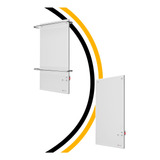 Combo Panel Calefactor 250w C/ Toallero Doble + Panel 250w C