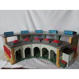 Wood Roundhouse Estacion Thomas And Friends Mattel 