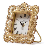 Nikky Home Reloj De Mesa Vintage, Reloj De Escritorio De Pel