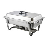 Buffet Calentador Sterno De 8qt Plegable De Acero Inoxidable