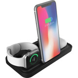 Base De Carregamento Wireless Dock Station 3em1 Para iPhone