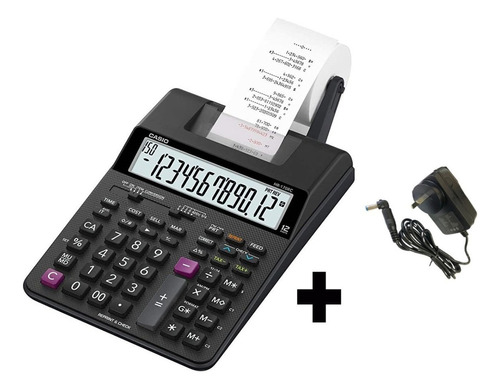 Calculadora Con Rollo Casio Hr-170rc + Tranformador