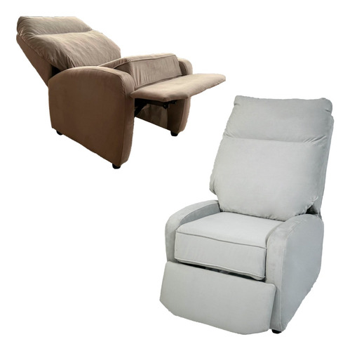 Sillon Un Cuerpo Poltrona Relajación Reclinable Confort