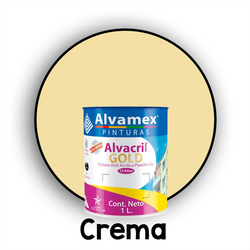 Pintura Plastica Alvamex Gold 1l Mejor Que Berel Comex