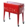 Conservadora 80L Lusqtoff LQH120201R Retro Metálica Con Ruedas | Envío gratis