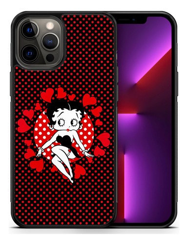 Betty Boop Love Dots Funda Tpu Retro Vintage Art Para Dama