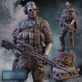 Archivo Stl Impresión 3d - Call Of Duty - Ghost - Sanix