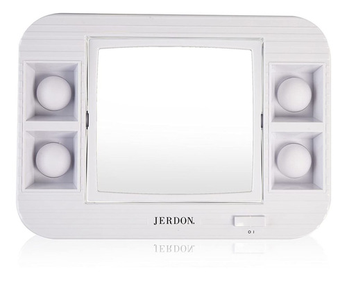 Jerdon J1015 - Espejo De Maquillaje Con Luz Led (5 Aumentos,