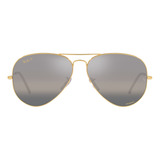 Lentes De Sol Rb3025 Aviator Chromance Plateado/gris Ray-ban