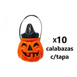 Combo Oferta Calabaza Caramelera Golosinera Halloween X 10 U