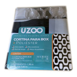 Cortina Box Banheiro Poliéster 198cmx180cm Ipanema 