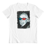 Polera Blanca Algodon Dtf Einstein Lentes 3d Icono Ciencia 