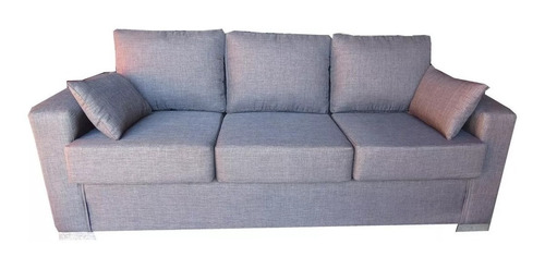 Sofa 3 Cuerpos Denisse Linea Premium Placa Asiento 18 Cm