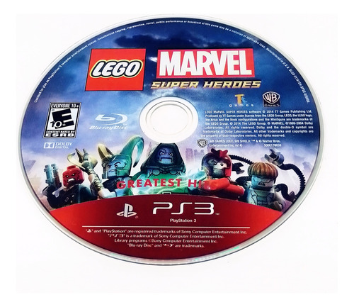 Lego Marvel Super Heroes Mídia Física Ps3