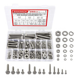 244 Piezas M3 M4 M5 M6 M8 M10 Kit De Tuercas Y Pernos, ...