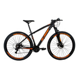 Bicicleta Aro 29 Ksw Xlt 2019 Alum Câmbios Shimano 21v Disco Cor Preto/laranja Tamanho Do Quadro 17