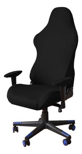 Capa Cadeira Gamer Preto Ajustável Tecido Spandex Universal 