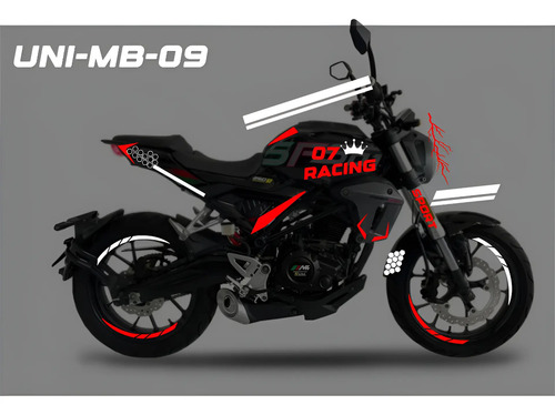 Kit Calcomanias Vinil Reflejante Mb Sf501 R Line 250cc