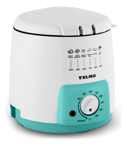 Freidora Eléctrica Yelmo Fr-7300 1.5l Blanca 220v