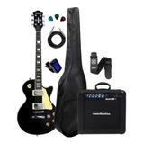 Kit Guitarra Strinberg Lps230 Bk Preta +capa Cubo Acessorios