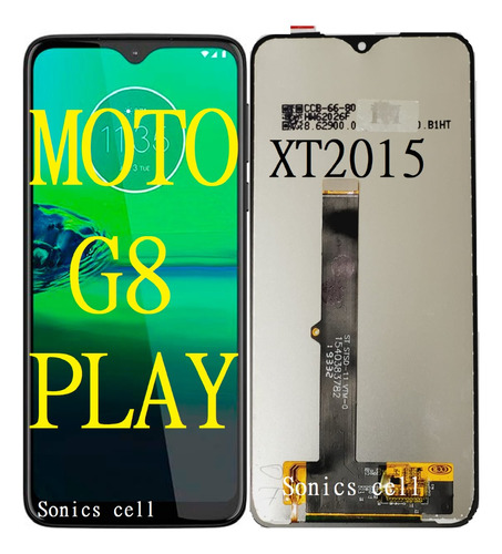 Tela Frontal Original Moto G8 Play/ Xt2015+pelíc3d+capa+cola