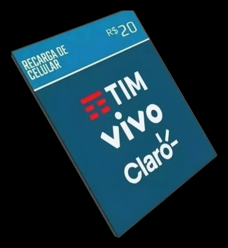 Recarga Celular Claro Tim Oi Viv 20,00