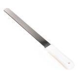 Cuchillo Fiambrero 30cm Acero Inoxidable Acermel Color Blanco