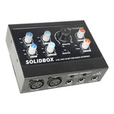 Interface De Audio Usb 2 Instrumentos 2 Mic Tecshow Solidbox