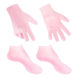 Juego De 2 Pares De Calcetines Hidratantes,rosa