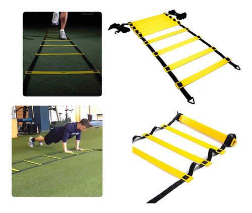 Escalera De Coordinación Agilidad Resistencia Kit Ejercicio