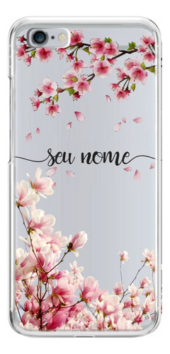 Capinha Transparente Personalizada Flor Cerejeira 3 Cherry