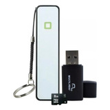 Power Bank 2600ma + Leitor Pendrive +micro Sd 8gb Multilaser
