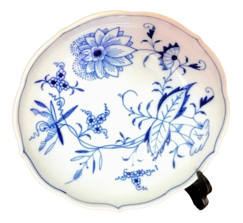 Plato Porcelana Meissen Alemana Blue Onion Año 1800