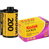 5x Filme Analógico 35mm Kodak Gold 200 Colorido